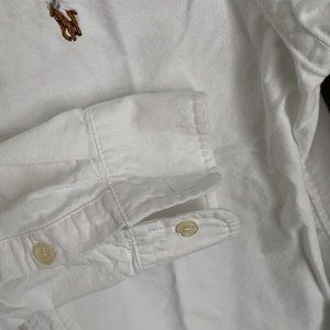 Ralph Lauren Boys Button Down Shirt in White
